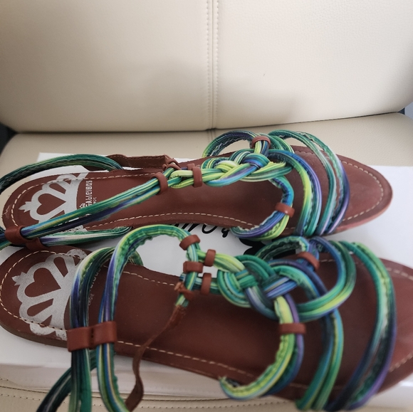 Strappy Colourful Fergalicious Sandals - Picture 2 of 3